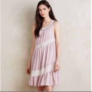 Anthropologie mauve pink dress